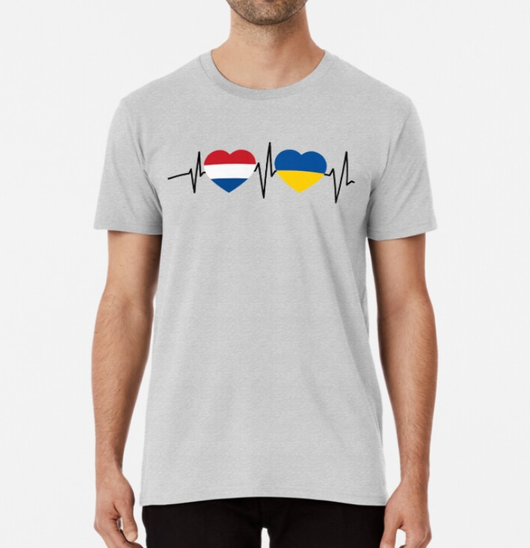 Netherlands Ukraine Heartline T-Shirt
